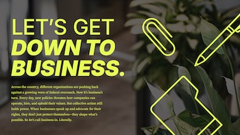 Let's get down to business.